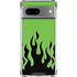 Green Flames Google Pixel 8 Clear Case